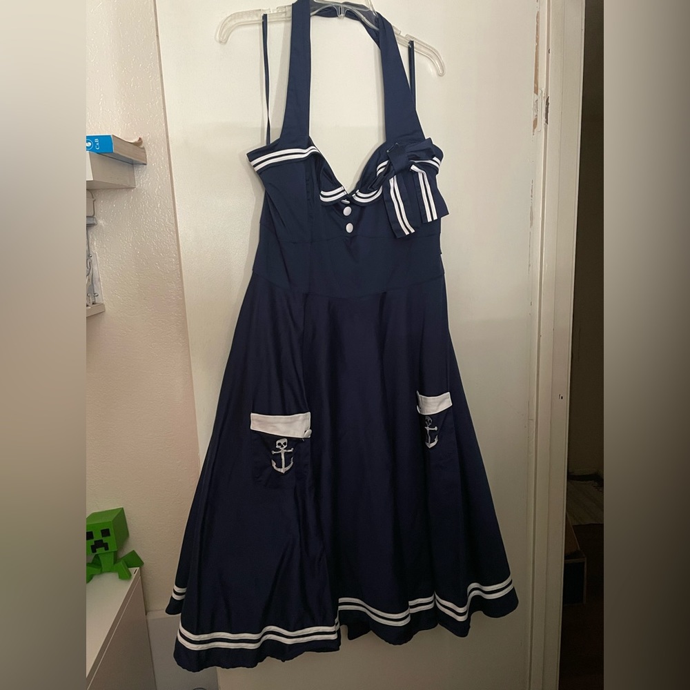 Hell Bunny sailor dress.  Size 3XL